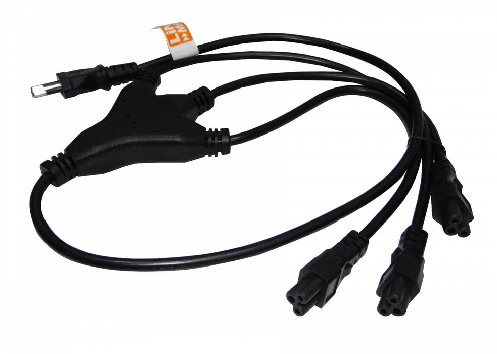 Cable de Poder Negro 0,9mt Trebol-C5-Hembra Clickbox