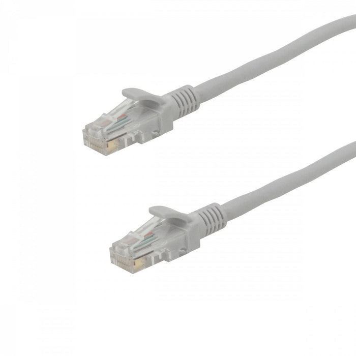 Cable de red Cat5e 5mt Gris RJ45 CCA Clickbox