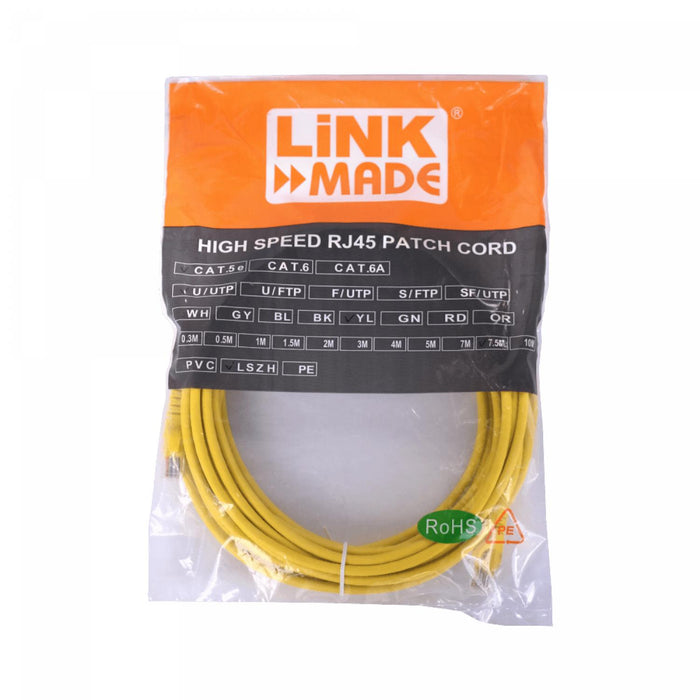 Cable de red Cat5e amarillo de 7,5 Clickbox