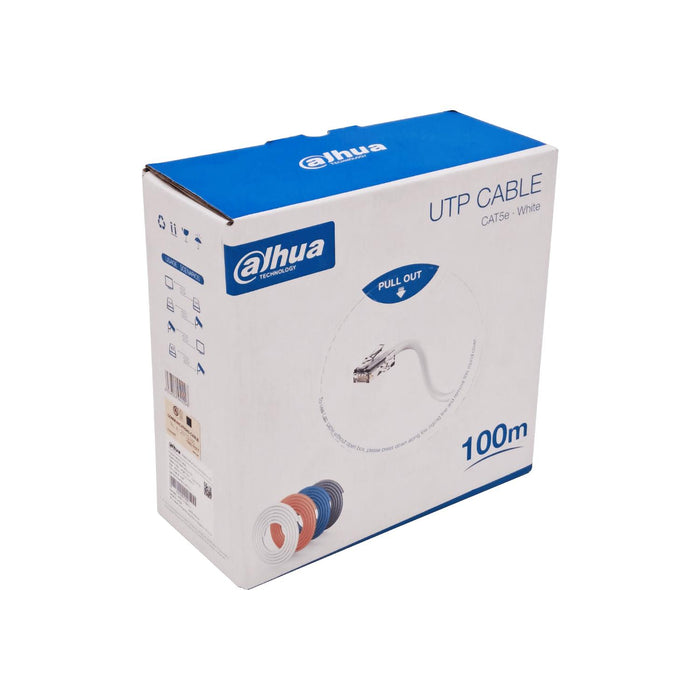 Cable de red Cat5e blanco de 100m para Clickbox