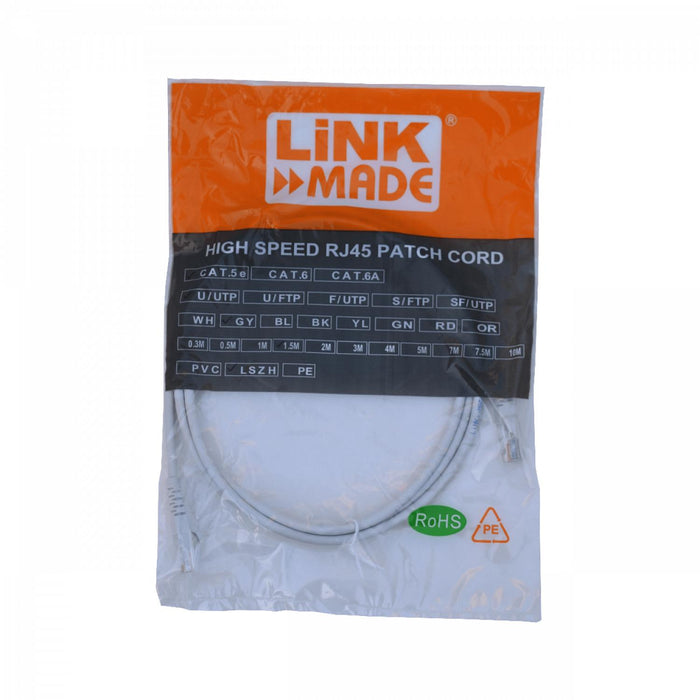 Cable de red Cat5e inyectado de 1,5m gris Clickbox