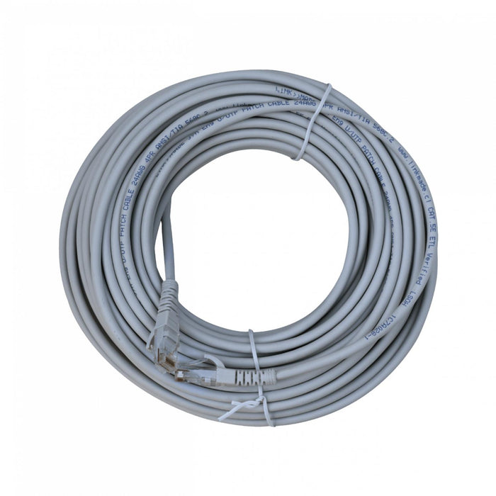 Cable de red Cat5e inyectado de 20 metros en gris Clickbox