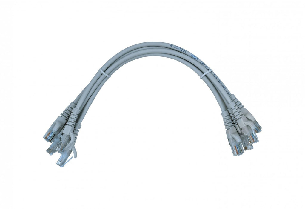 Cable de red Cat5e inyectado de 30cm gris Clickbox
