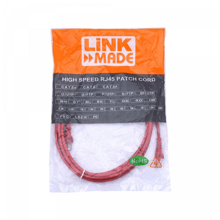 Cable de Red Cat5e Inyectado 3MT Rojo Clickbox