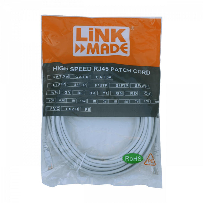 Cable de Red Cat5e Inyectado Gris 10MT Clickbox