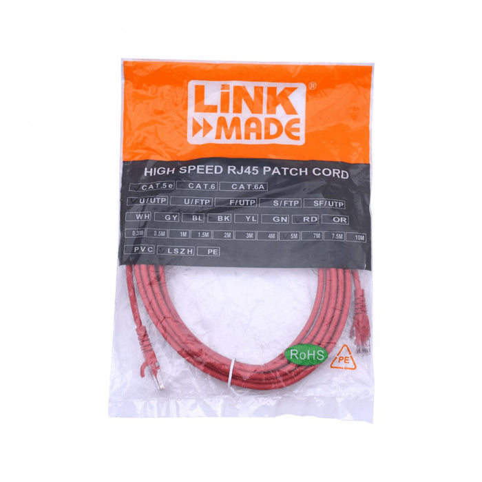 Cable de Red Cat5e Inyectado Multifilar Rojo Clickbox