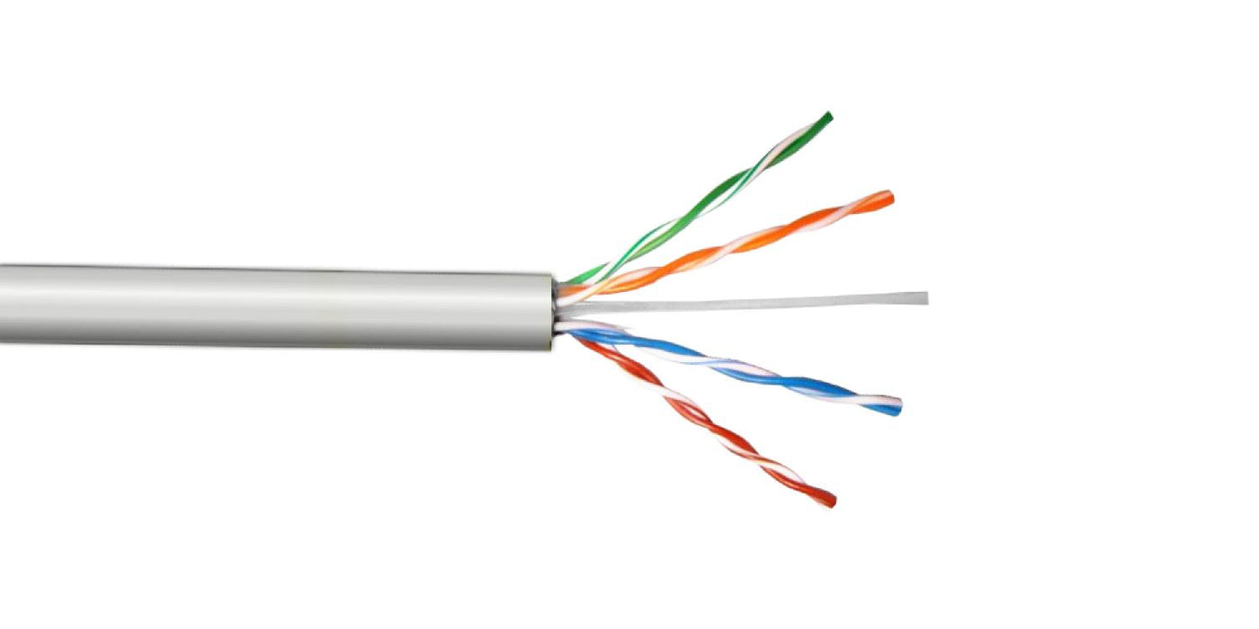 Cable de red Cat5E multifilar de cobre gris de Clickbox