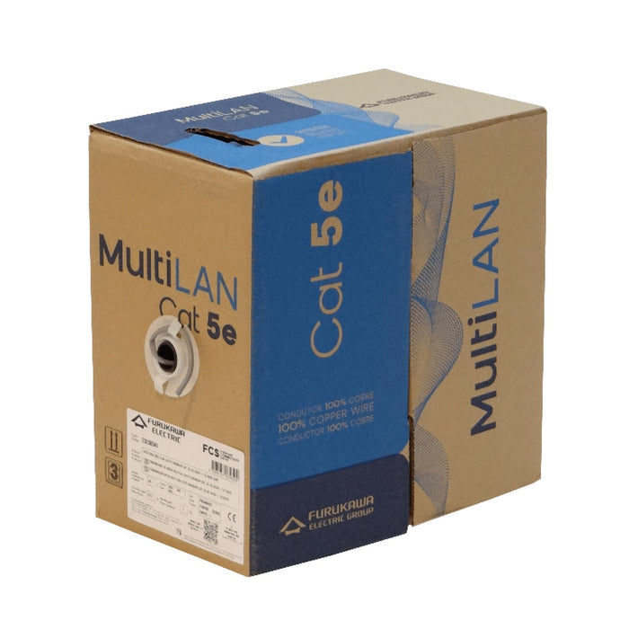 Cable de red CAT5E UTP Gris de 305m - Clickbox