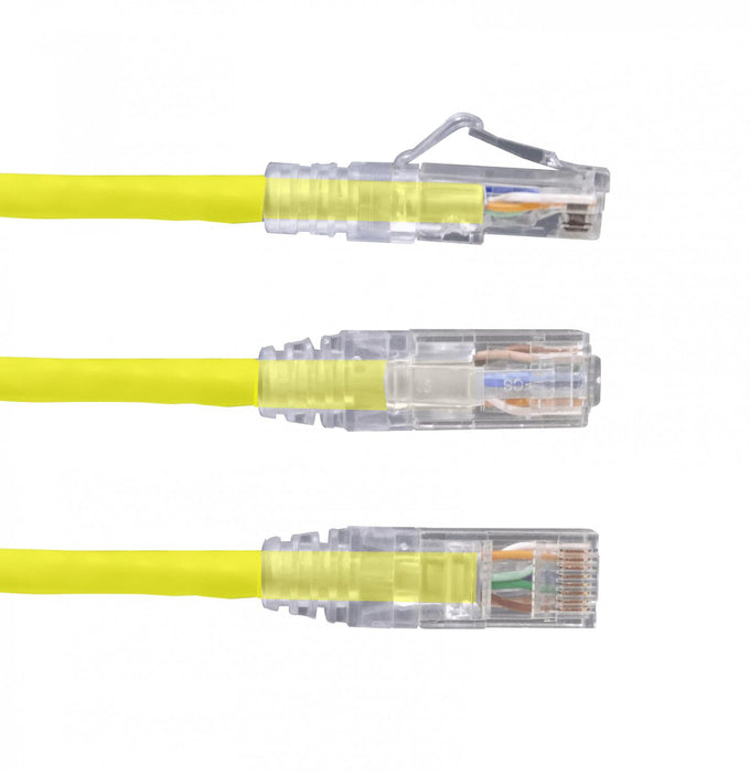 Cable de red Cat6 amarillo de 1 metro LSZH para Clickbox