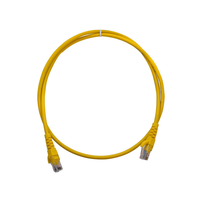Cable de Red Cat6 Amarillo 1MT Inyectado Clickbox