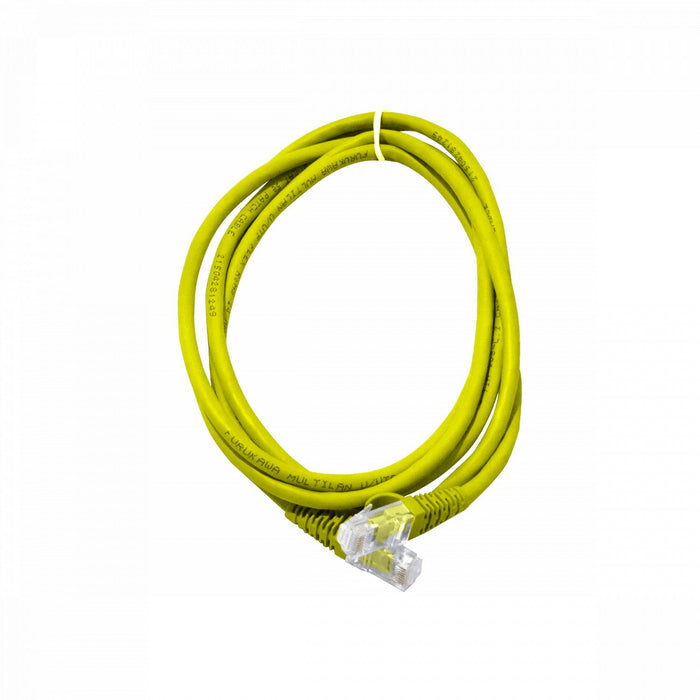 Cable de red Cat6 amarillo de 2 metros Clickbox