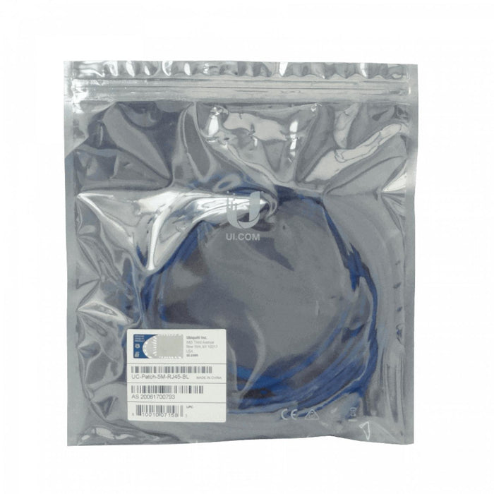Cable de red Cat6 Azul 5mt RJ45 UBIQUITI Clickbox