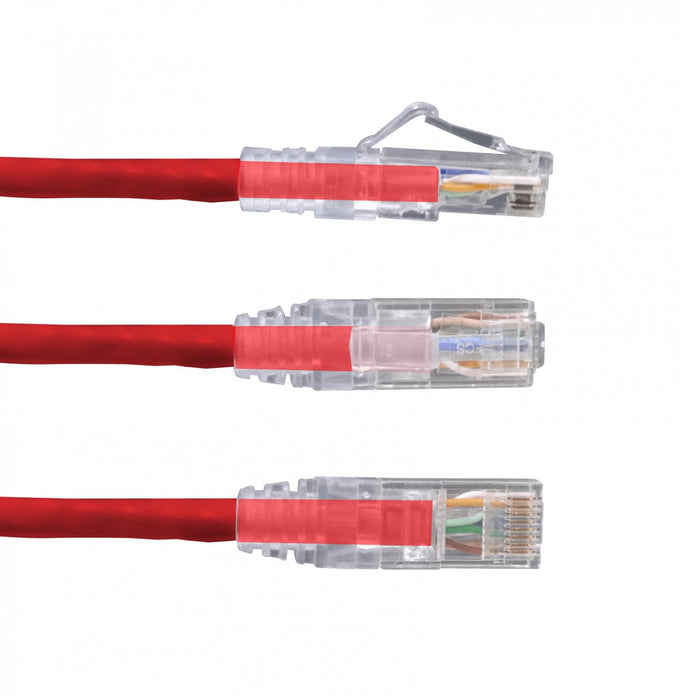 Cable de Red Cat6 FURUKAWA LSZH Rojo 1mt U/UTP Clickbox
