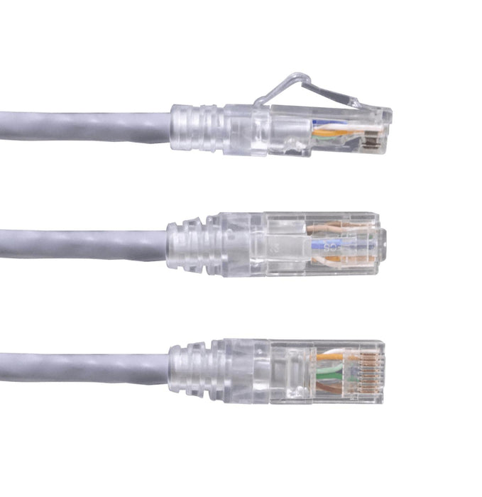 Cable de Red Cat6 Gris U/UTP LSZH 1mt Clickbox