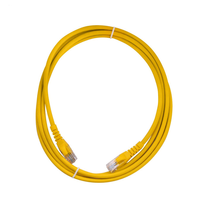 Cable de red Cat6 inyectado de 2 metros amarillo Clickbox