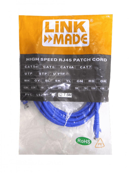 Cable de red Cat6 inyectado de 7,5 metros Clickbox