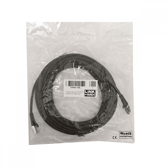 Cable de red Cat6 LINKMADE 10m negro Clickbox