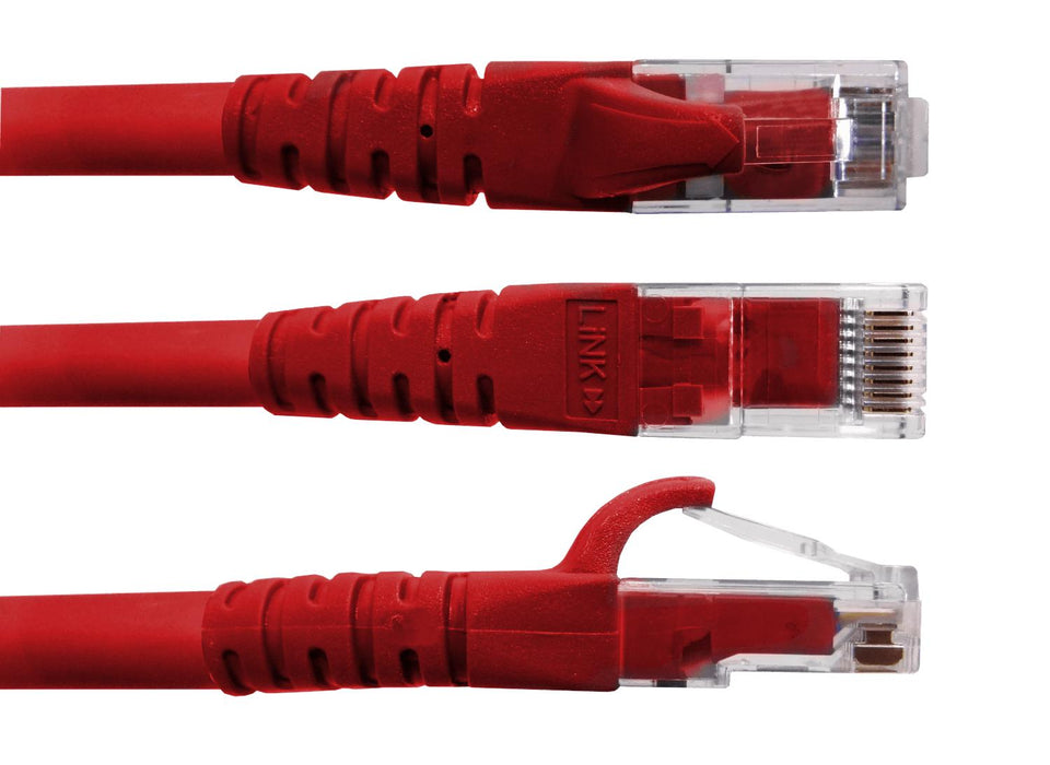 Cable de red Cat6 LINKMADE, 4mt, U/UTP, Rojo Clickbox