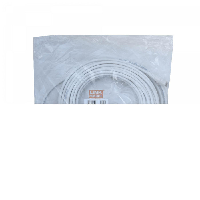 Cable de red Cat6 U/UTP de 15 metros blanco LSZH Clickbox