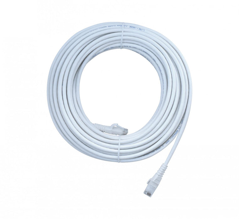 Cable de red Cat6 U/UTP de 15 metros blanco LSZH Clickbox