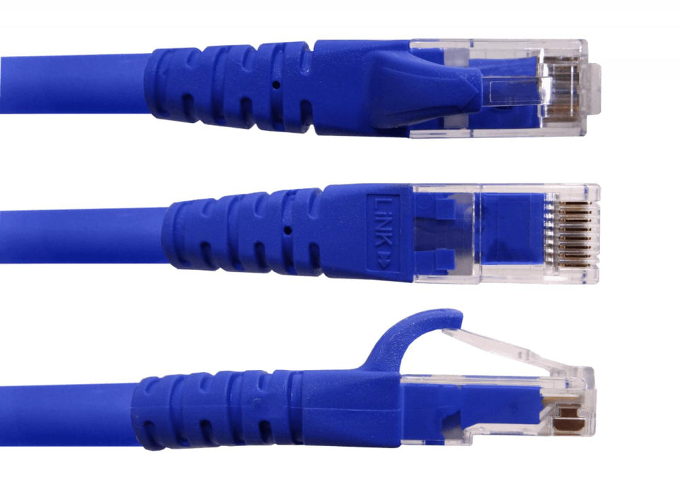 Cable de red Cat6 U/UTP de 5 metros azul LSZH Clickbox