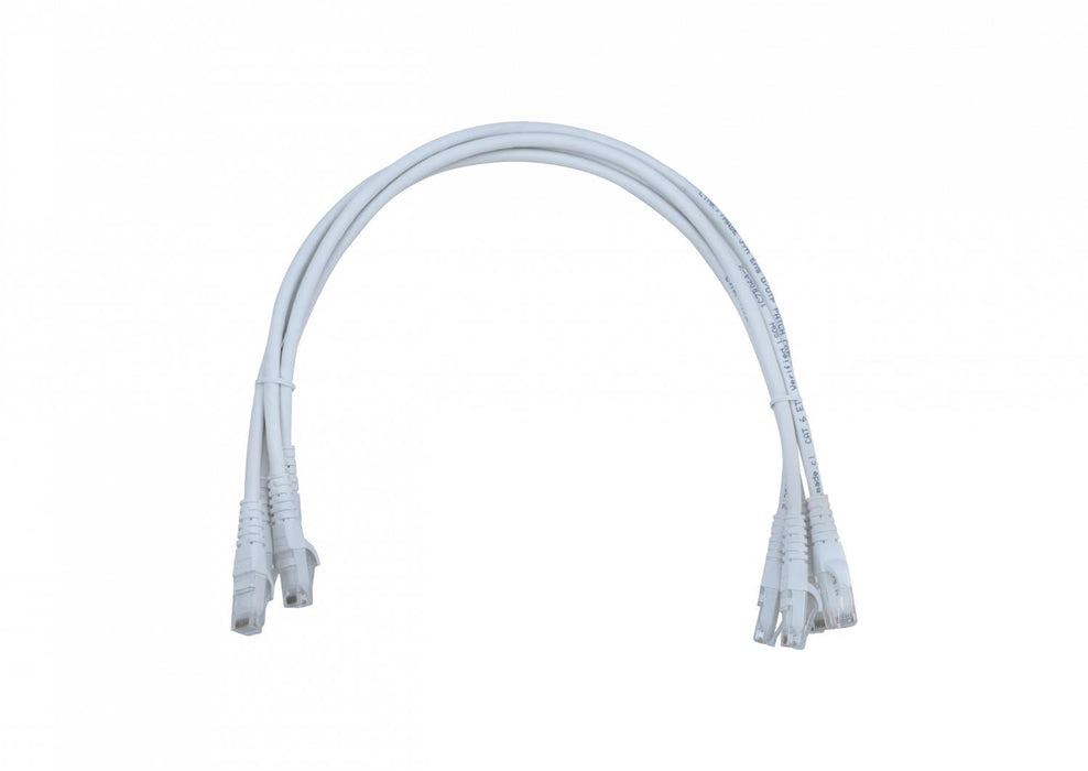 Cable de red Cat6 U/UTP blanco de 50cm Clickbox