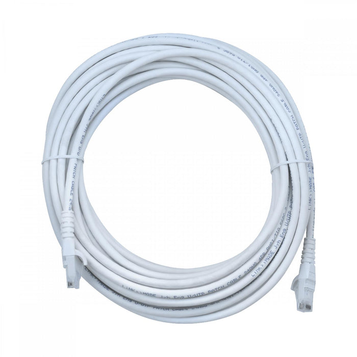 Cable de Red Cat6 U/UTP Blanco LSZH 10mt Clickbox