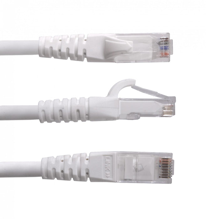 Cable de red Cat6 U/UTP blanco LSZH de 4 Clickbox