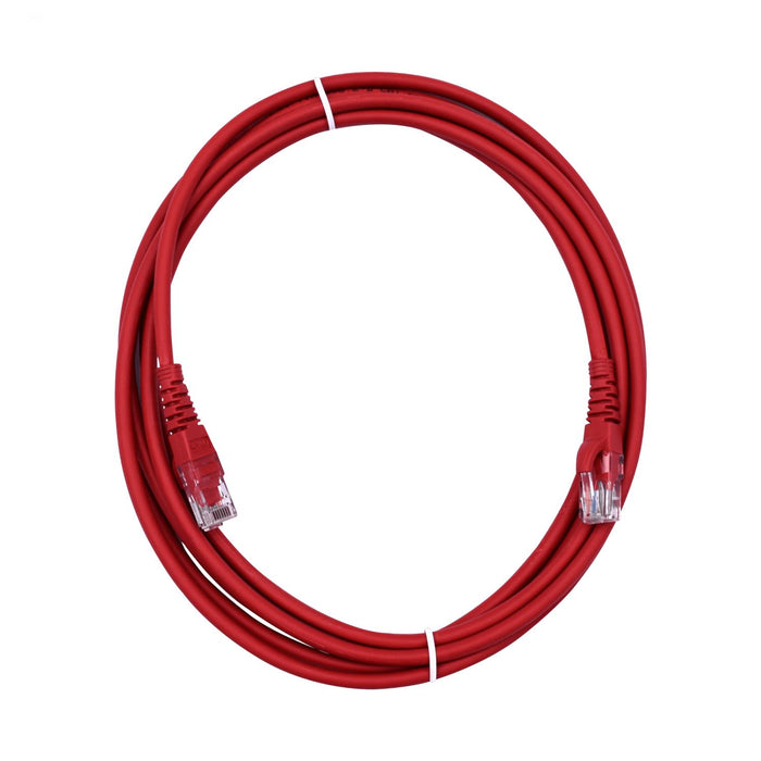 Cable de Red Cat6 U/UTP Rojo LSZH 3mt Clickbox