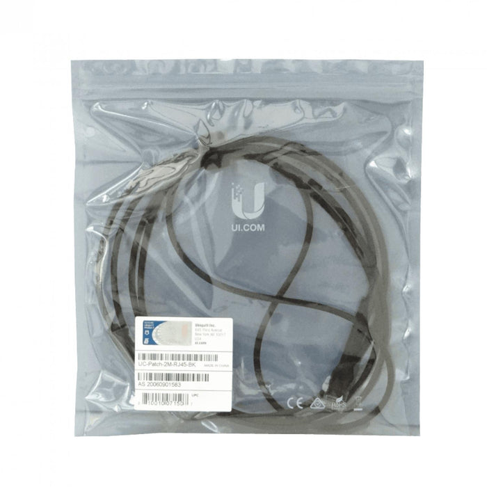 Cable de red Cat6 UBIQUITI 2m RJ45 Negro Clickbox
