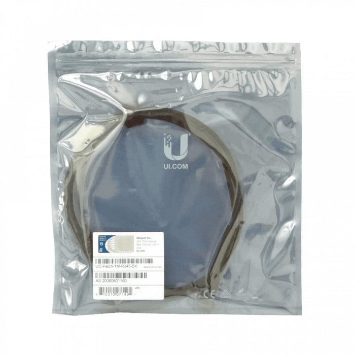 Cable de red Cat6 UBIQUITI Negro 1mt Clickbox