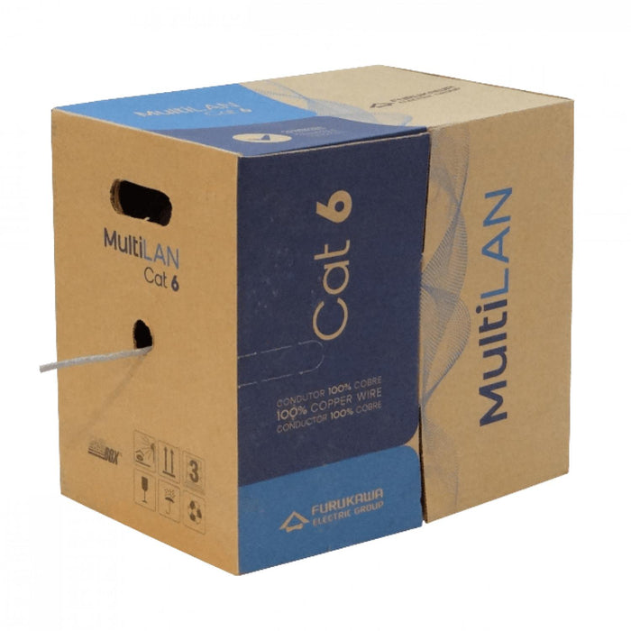 Cable de red CAT6 UTP Gris 305m FURUKAWA Clickbox