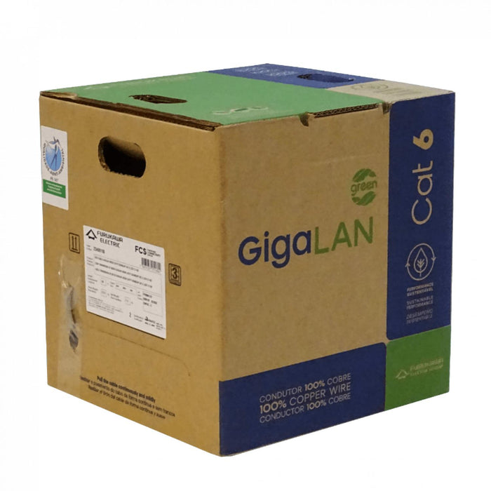 Cable de red CAT6 UTP LSZH gris de 305m Clickbox