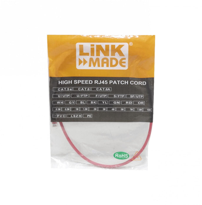 Cable de Red Cat6A Inyectado 1mt Rojo Clickbox