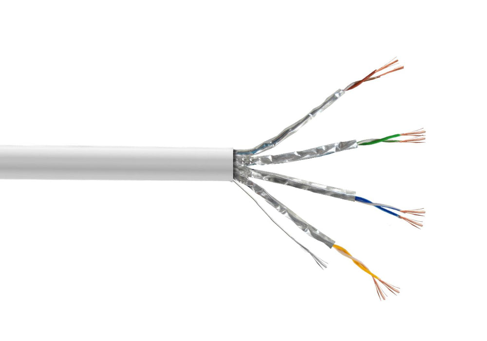 Cable de Red Cat6A U/FTP 15mt Blanco Clickbox