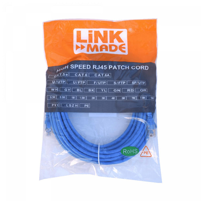 Cable de Red Cat6A U/FTP Azul 10mt Clickbox