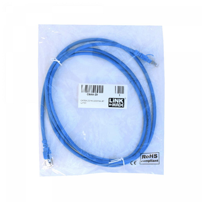 Cable de Red Cat6A U/FTP Azul 2m Inyectado Clickbox