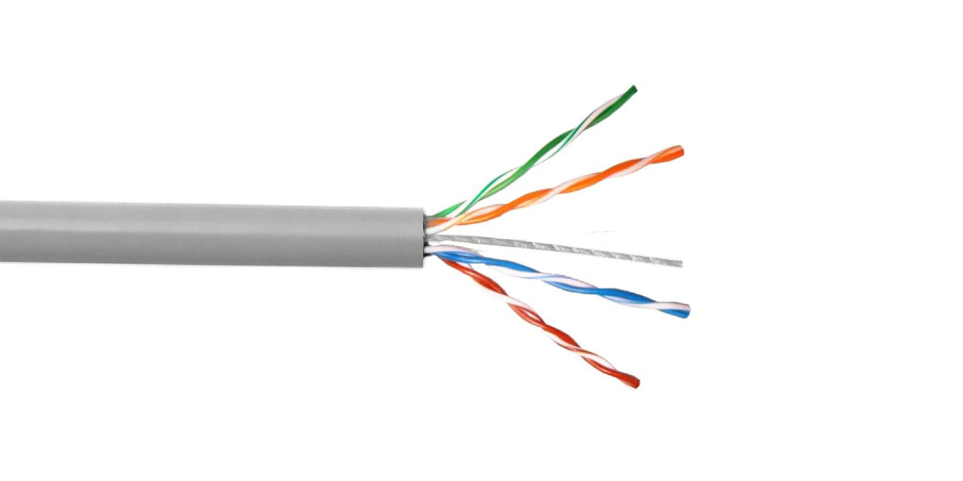 Cable de red UTP Cat5e AWG24/0,45mm 305m Gris Clickbox