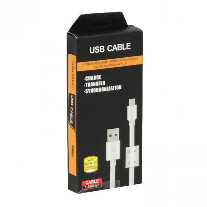 Cable USB 1,5m A-Macho MicroB-Macho Clickbox