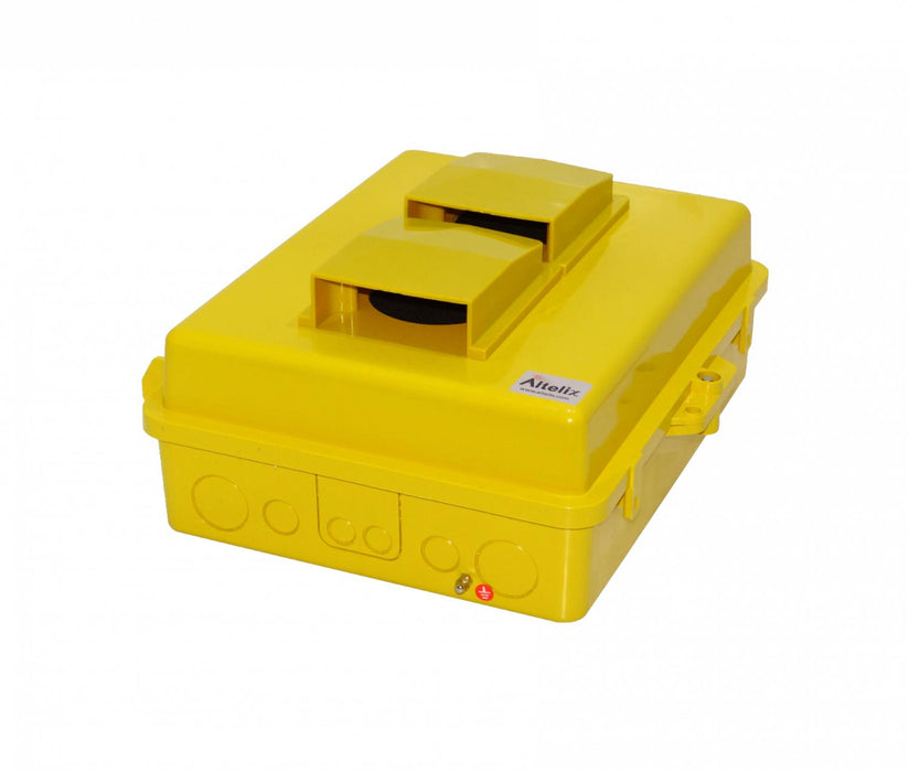 Caja Gabinete Plastico Amarilla 355x280x127mm Clickbox