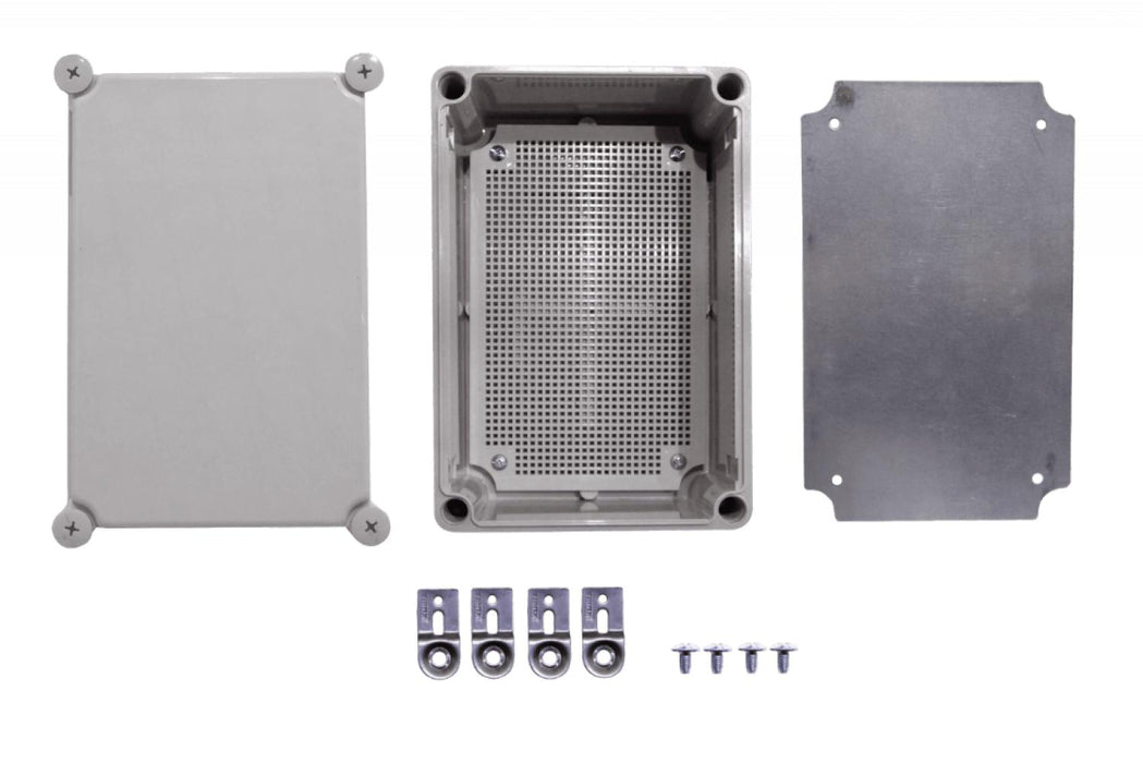 Caja Gabinete Plastico TIBOX 280x190x180mm Gris Clickbox