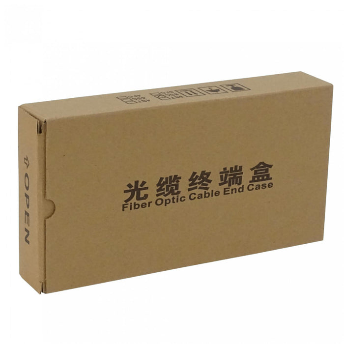 Caja metálica negra para montaje mural con 12 Clickbox