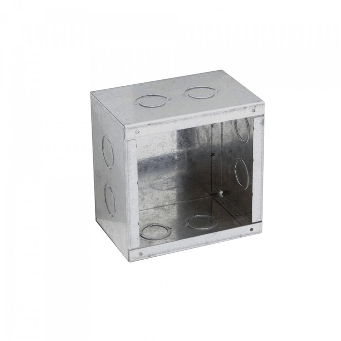 Caja metálica zincada 150x150x100mm con tapa Clickbox