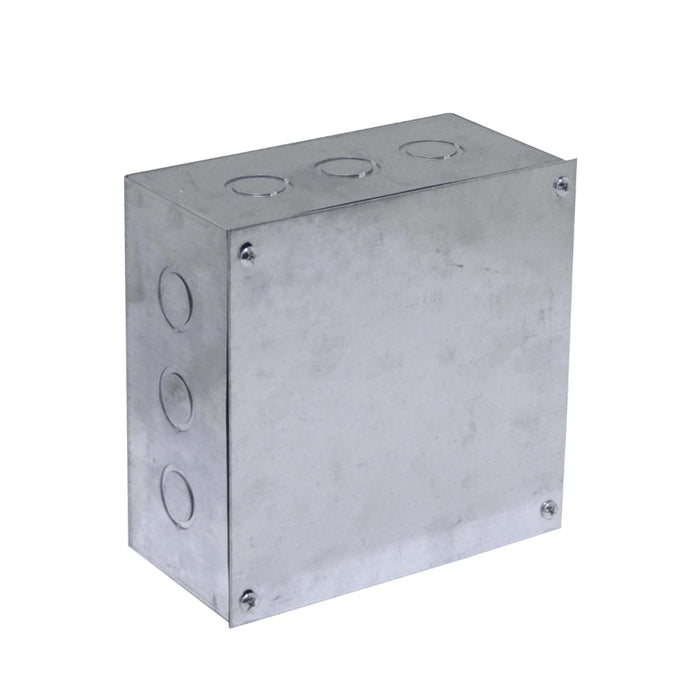 Caja metálica zincada 200x200x100mm con tapa Clickbox