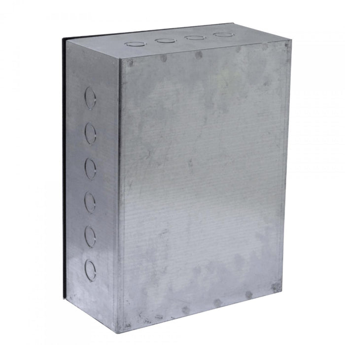 Caja metálica zincada 400x300x150mm con tapa de Clickbox