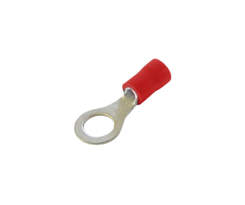 Conector anillo ojo 6,5mm PVC rojo 100 Clickbox