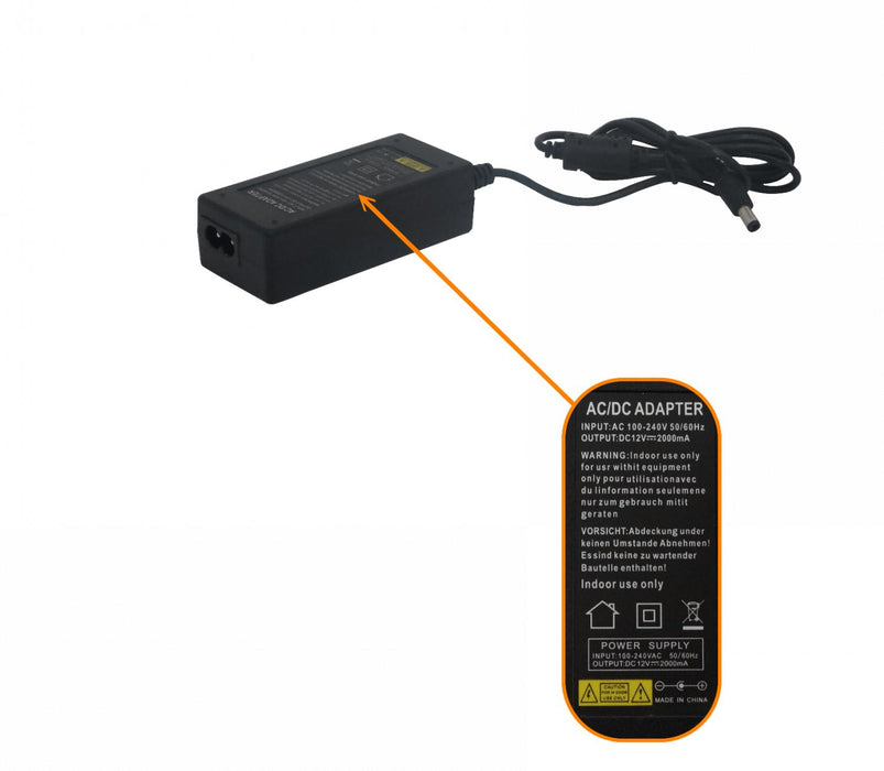 Fuente de Poder 12VDC 2A para F12-W24 Clickbox