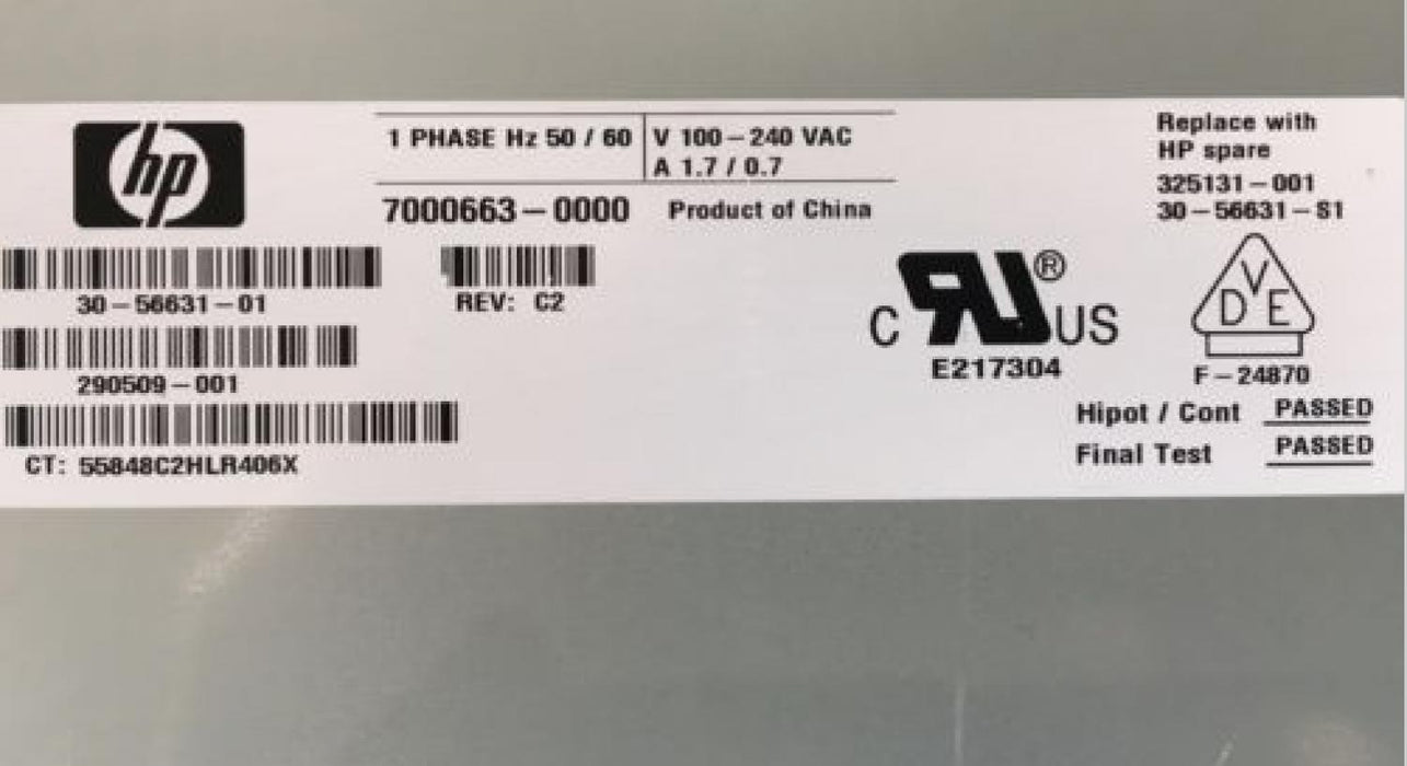 Fuente Poder HotPlug HP 103W Hv110 Clickbox