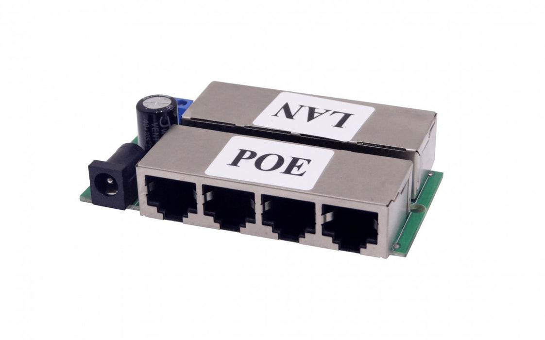 Inyector PoE Pasivo 4-puerto 8-RJ45 Clickbox