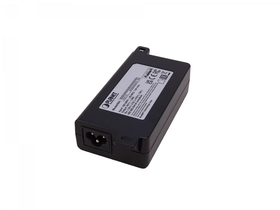 Inyector PoE+ PLANET 802.3at 56V 60W 2-RJ45 Clickbox